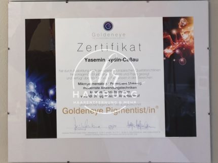 Yasemin - Zertifikat - Permanent Make-up